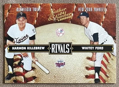 Donruss Leather & Lumber Rivals 2004 #LLR-23 Harmon Killebrew Whitey Ford/2499 Foto 1 de 3