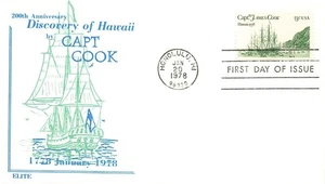 1733 13c Kapitän JAMES COOK - ELITE CACHET - Bild 1 von 1