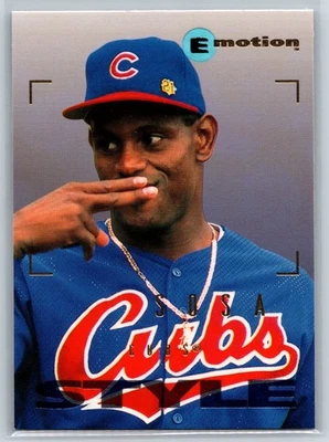 SkyBox 1995 E-Motion Sammy Sosa Chicago Cubs #113 Foto 1 de 2