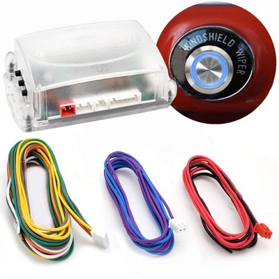 Power Windshield Wiper On/Off Low/High Control Module Push Button Kit 3 Position - Image 1 of 4