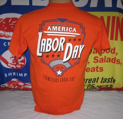 Camiseta TEAMSTERS LOCAL 397 Día del Trabajo Hombre Mediana Unión América IBOT ERIE EE. UU. Foto 1 de 4