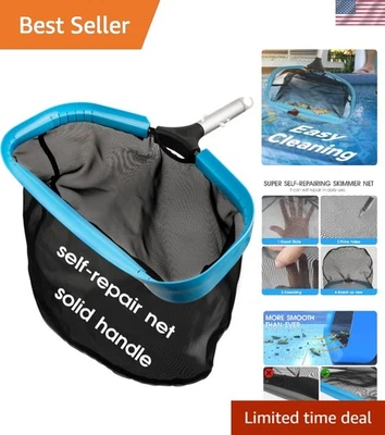 Red skimmer de piscina de alta resistencia con malla de nailon autorreparable - 17x13, bolsa de basura profunda Foto 1 de 4