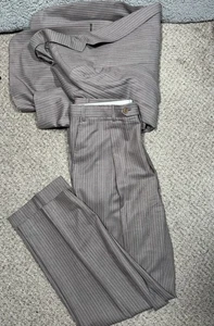 Canali Anzug Herren Größe 50 gestreift Wolle Made in Italy - Bild 1 von 21