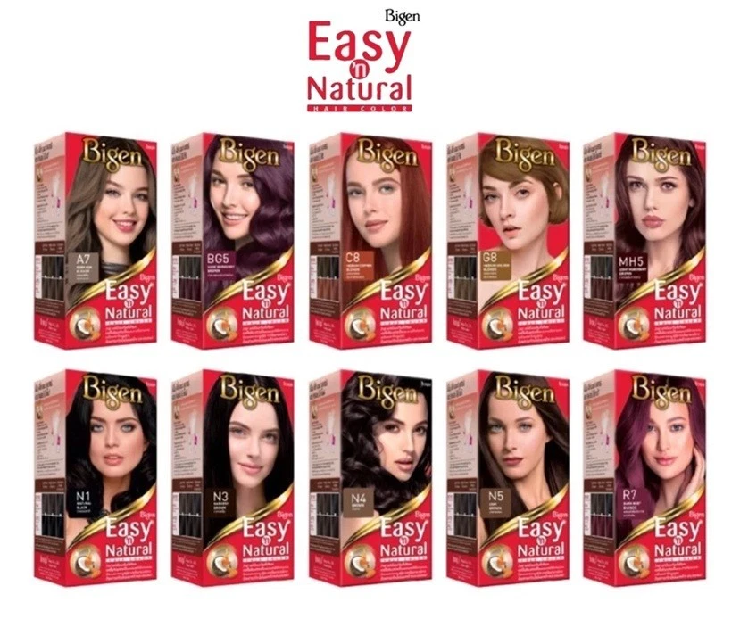 BIGEN Easy 'n Natural Color de Cabello Crema Japón Gris Cobertura Marrón Rubio Tonos Foto 1 de 4