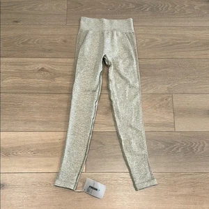 Leggings attivi GYMSHARK kaki lavato marna/blush nudo flessibile vita alta taglia S - Foto 1 di 13