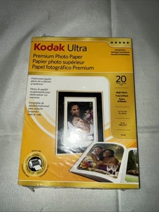 Kodak Ultra Premium Photo Paper 94x4x6 15x5x7" High Gloss Finish. 20 Sheets. New - Picture 1 of 2
