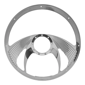 BILLET SPECIALTIES Steering Wheel Half Wrap 15.5in Phantom - Picture 1 of 1