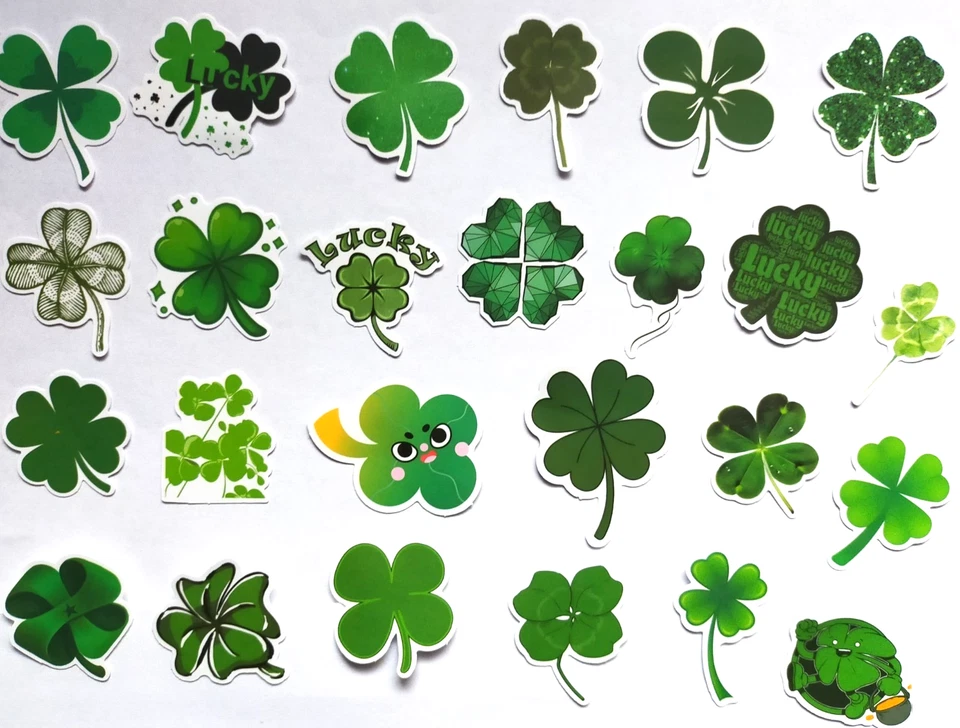 Glücksklee, Kleeblatt  Sticker, 25  Aufkleber - Bild 1 von 1