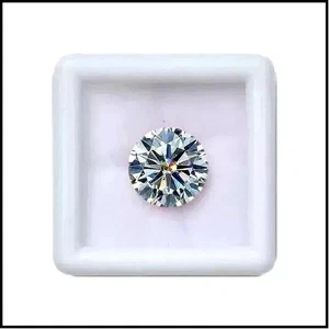 GIA Certified 3.45 CT Laboratory Grown Diamond Round Cut F Color VS1 Clarity SG4 - Picture 1 of 7