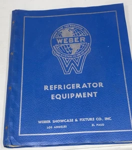 Vtg WEBER refrigerator, equipment, Catalog 1947 Commercial Grocery Store Brochur - Picture 1 of 15