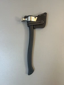Spyderco Genzow Hatchet Hawk H02 Tomahawk 5160 Steel Blade w/Leather Sheath - Picture 1 of 24
