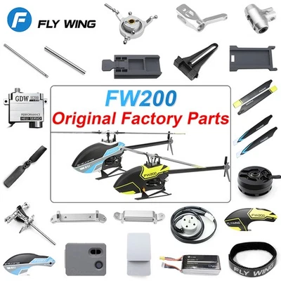 FLY WING FLYWING FW200 RC Hubschrauber Batterie Installieren Platte Schwanz Rotorblatt