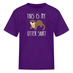 This Is My Otter Shirt Funny Sea Otter Pun Kid's T-Shirt - Picture 1 of 19