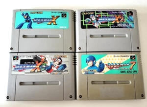 Rockman Megaman X X2 X3 7 Nintendo Super Famicom SFC SNES Japan tested - Picture 1 of 7