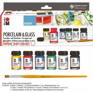 Marabu PORCELAIN & GLASS GLOSSY Porzellan-/Glasmalfarbe Starter-Set - Bild 1 von 1