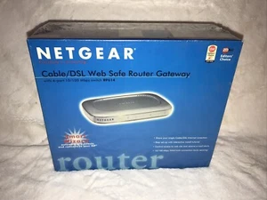 NETGEAR CABLE/DSL WEB SAFE ROUTER GATEWAY WITH 4-PORT 10/100 MBPS SWITCH RP614 - Picture 1 of 14