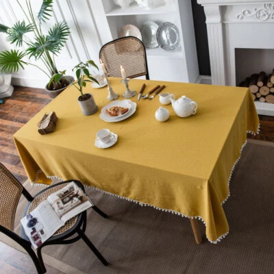 Christmas Evening Party Rectangle Tablecloth Home Decor for Dining Room Kitchen - Image 1 of 4