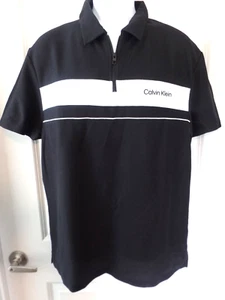 MEN'S, CALVIN KLEIN SHIRT, NEW W/TAGS, BLACK & WHITE, SIZE LARGE - Picture 1 of 8
