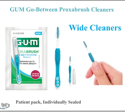 Limpiadores dentales Goma Go-Between Proxabrush limpiadores cónicos anchos, 36/caja, 3614PQ Foto 1 de 4