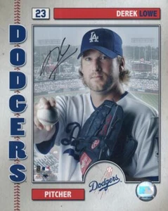 FOTO 8X10 FIRMADA AUTOGRAFIADA POR DEREK LOWE DODGERS CON CERTIFICADO DE AUTENTICIDAD - Imagen 1 de 1