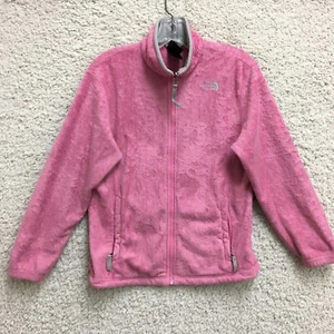 The North Face Sweater Large Youth Pink Fleece Full Zip Pockets Outdoor Girls L - Picture 1 of 13