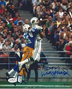 don maynard signed 8x10 autographed photo new york jets nfl jsa sticker football - Picture 1 of 1