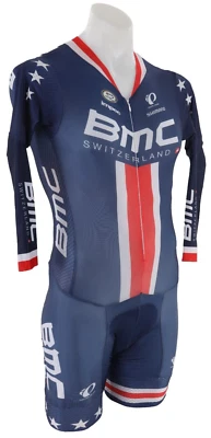 Pearl Izumi BMC Pro Cycling Team USA Champ Long Slv Mach 5 Speedsuit Men MEDIUM - Image 1 of 4