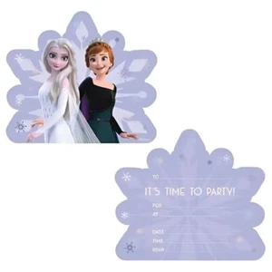 Frozen 2 Party Invitations 8pk Kids Girls Birthday Party Supplies - Picture 1 of 2