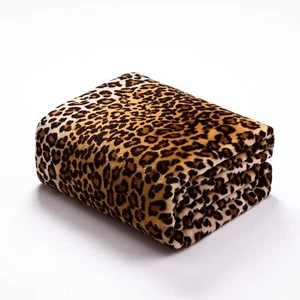 Leopard Printed Throw Blanket for CouchBedSofa Soft Cozy 290GSM Classic Leopa... - Picture 1 of 7