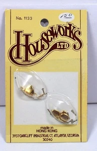 VINTAGE HOUSEWORKS SET 6 HEPPLEWHITE SCHUBLADENGRIFFE #1133 PUPPENHAUS MINIATUR 1:12 - Bild 1 von 1