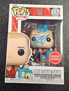 ROB VAN DAM SIGNED WWE FUNKO POP #117 GAMESTOP AUTOGRAPHED RVD JSA CERT - Picture 1 of 2