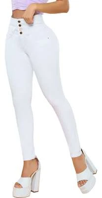 Pantalones de mezclilla push up cintura alta levantador de glúteos para mujer Levanta Cola Colombianos - Imagen 1 de 4