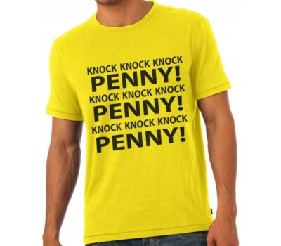 TV big bang theory Sheldon Cooper Quote Yellow Penny Knock Unisex Tee shirts  - Image 1 of 2