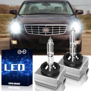 Front Stock HID Headlight Bulbs for Cadillac DTS 2006-2011 Low & High Beam Set 2 - Picture 1 of 12