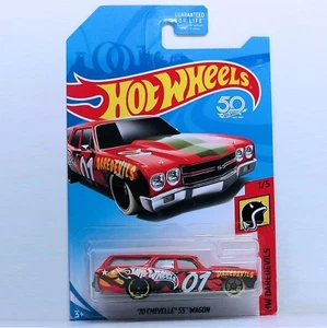 Chase Car. RED '70 Chevelle SS Wagon. 2018 Hot Wheels FJX50. New in Package! - Picture 1 of 5
