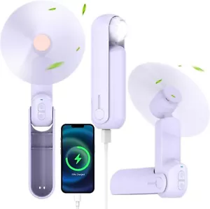 4 IN 1 Portable Mini Handheld Fan,Personal Foldable Cooling Hand Fan, Pocket - Picture 1 of 8