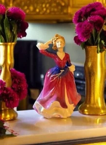 SCHÖNE MAGENTA DAMEN VIKTORIANISCH Royal Doulton Melissa Figur HN 2467 - Bild 1 von 13
