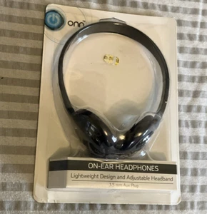 Auriculares On-Ear ONN con conector de 3,5 mm diadema ajustable *NUEVOS* - Imagen 1 de 4