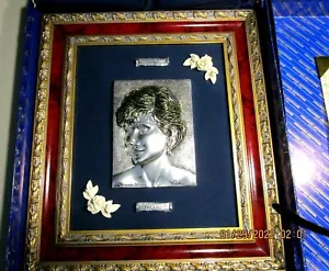 Princess Diana 925 SterlingSilver Sculpture Wall Plaque Limited Edition. - Picture 1 of 12
