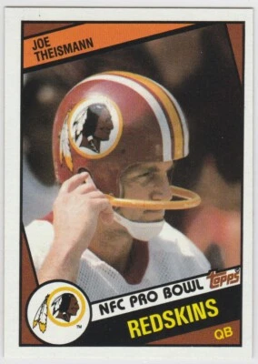 1984 Topps #390 Joe Theismann - Image 1 of 2