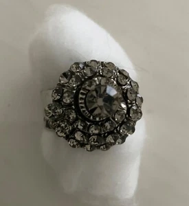 Bling Dress Ring Adjustable Diamanté Ring John Lewis - Picture 1 of 4