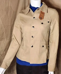 RALPH LAUREN PETITE EQUESTRIAN STYLE BLAZER, LEATHER TRIM, SIZE  P/P - Picture 1 of 14