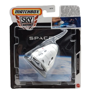 Matchbox Sky Busters Space X Dragon | Raumschiff Weltraum Rakete Modell NEU 2023 - Bild 1 von 4
