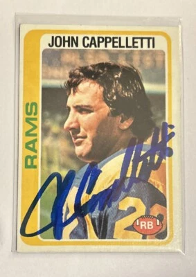 John Cappelletti Autographed 1978 Topps - #453 - Rams/ Heisman Trophy ￼ - Image 1 of 2