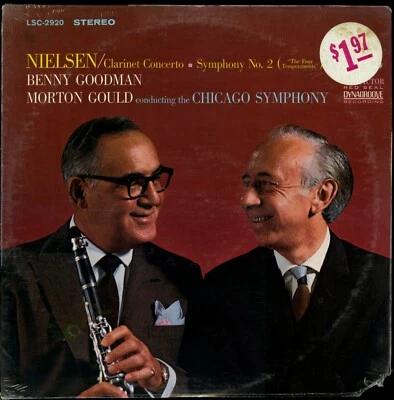 Benny Goodman Morton Gould Nielsen Clarinet Concerto LP 1967 RCA LSC-2920 sealed - Image 1 of 4