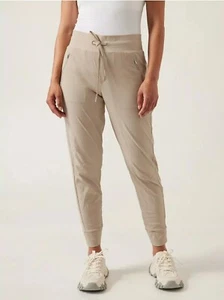 Athleta Trekkie North Jogger Pants Tan Beige Women’s Size 16 Athletic Plus Trail - Picture 1 of 8