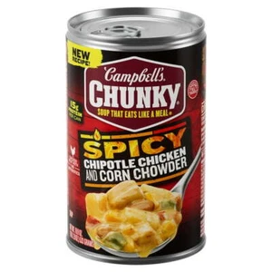 Campbell’s Chunky Soup, Chipotle Chicken Corn Chowder Soup, 18.8 oz Can - Picture 1 of 6