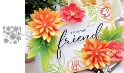 Große Platte Bluetenstanzschablonen - verschiedene Blueten - Bild 1 von 4