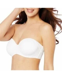 NWT Bali 38D One Smooth U Strapless Multiway Smoothing Bra 6562 White #79995 - Picture 1 of 2