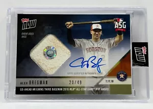 ALEX BREGMAN All Star Game Used Signed Relic 2018 Topps Now # 474B BLUE 20/49 - Picture 1 of 3
